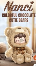 Nanci Colorful Chocolate Cutie Bears Plush Pendant Blind Box Sealed U.S. Seller picture