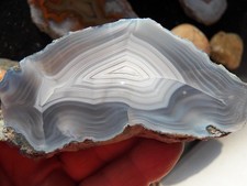 10.7 oz Beautiful Timan Russia shadow effect agate specimen mirror polished picture