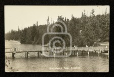 Early RPPC Swimmimg Pool. Seabeck Washington. C 1910's Kitsap County  picture