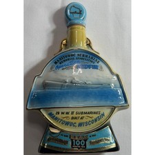Jim Beam 1970 Operation Redfin Manitowoc Submarine Memorial Decanter Regal China picture
