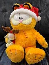 Christmas Garfield & Odie  Macy's Limited Edition 25 Years Plush Doll 18” picture