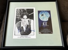 Henry Thomas signed autograph E.T. 8x10 movie photo & VHS video cover framed JSA picture