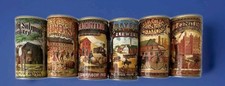 NOS 1978 AMERICAN BREWERS HISTORICAL COLLECTION - 6 Beer Cans Set Bottom-Opened picture