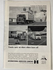 1962 International Harvester Trucks Print Ad Trucks Carry On picture