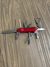 Victorinox Climber Swiss Army Knife 91mm Sony Logo Red 14 Multi-Tool Scissors picture