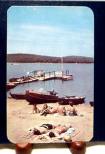 1940s-60s Motel Postcard, White Beauty View Resort, Lake Wallenpaupack, PA (#2) picture
