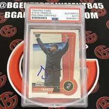 2000 Topps Chrome #118 Steve Francis ROOKIE #2 Draft Pick PSA AUTO Signed picture