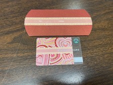 Starbucks Card 2005 / 2006 Hearts Valentines Day With Sleeve Old Logo VHTF NEW picture