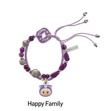Authentic POP MART Have a Good Run Beads Bracelet Confirmed Labubu Purple picture