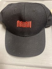 Vintage SF MUNI City Bus Driver Hat Snapback San Francisco California Y2k 2000s picture