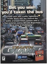 2001 Traffic Giant Video Game Wish you’d Taken the Bus Vintage Print Ad/Poster picture