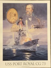 USS Port Royal CG-73 Commissioning Poster Navy Aegis Cruiser 18 X 24 picture