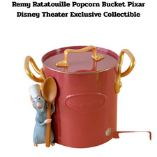 Rare Remy Ratatouille Popcorn Bucket Pixar Disney Theater Exclusive Collectible picture