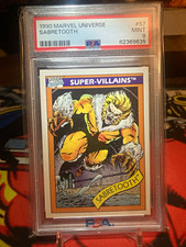 1990 Impel Marvel Universe- Sabretooth #57 Super-Villains- PSA 9 picture