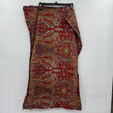 Vtg Ralph Lauren Red Paisley Striped King pillowcase sham picture