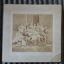 Antique Early 1898 Class Picture Sepia Franklin HS in PA Names on Reverse picture