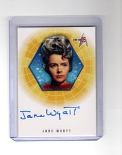 2001 STAR TREK TOS 35TH ANNIVERSARY JANE WYATT #A7 AUTOGRAPH 1910-2006 AMANDA picture