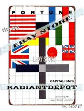 Tin Sign 1964 Capitalism's Huge New Plus Business Magazine ambition Decor Plaque picture