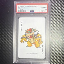 Nintendo 2010 Nintendo Mario P/C Bowser JOKER Trading Card PSA 10 Cert 84521599 picture