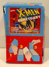 1996 Marvel X-Men Sanctuary Album Sticker Box 100 Packs Sealed Skybox Fleer picture