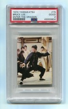 1974 Yamakatsu Towa Enter The Dragon 15 Bruce Lee PSA 2 NQ Rookie RC Movie Film picture
