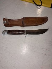 Vintage West-Cut Boulder Co. Fixed Blade Hunting Knife & Sheath K-5 picture