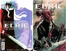 Elric: The Sleeping Sorceress #1-2 VF/NM complete series Variant Cover set Titan picture