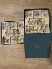 1989 Lenox Porcelain Christmas Ornaments Set of 24 In Original Box picture