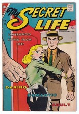 MY SECRET LIFE 20 (1957 Charlton) Dick Giordano GGA; SHOWGIRLS s; RARE 1 CGC; VF picture