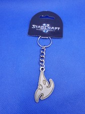 JINX StarCraft II Wings of Liberty Protoss Logo Metal Key Chain Blizzard NWT picture