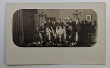 Vintage 1904-1918 RPPC All Male Theater Cast Photo Postcard Cross Dressing Drag  picture