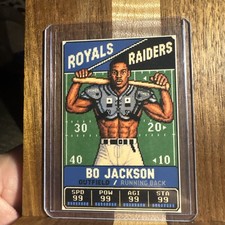 Bo  Jackson Raiders Royals   Parody Art Card /99 picture