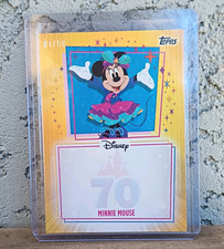 Topps 2025 Disneyland 70th Anniversary Minnie Mouse Gold UA-MNM 01/50 picture