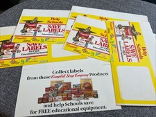 Vintage CAMPBELLS Soup Ephemera Rare Store Shelf Edge Display Advertise Card Lot picture