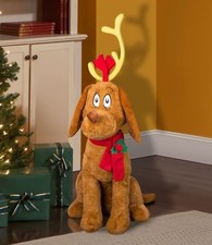 4 FT ANIMATED MUSICAL MAX FROM THE GRINCH ANIMATRONIC CHRISTMAS PROP picture