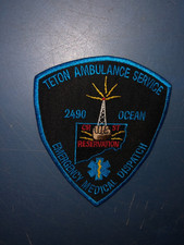Vintage CHEYENNE RIVER SIOUX Tribe South Dakota TETON Ambulance EMS FIRE Patch picture
