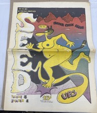 Vintage 1960s The Chicago Seed Underground/psychedelic/hippie newspaper picture