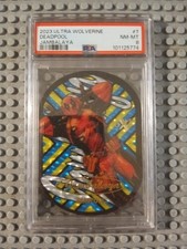 2023 Fleer Ultra Wolverine Jambalaya Deadpool #7 Psa 8 picture