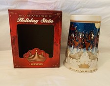 2005 Budweiser Holiday Stein Christmas Clydesdales with Box picture