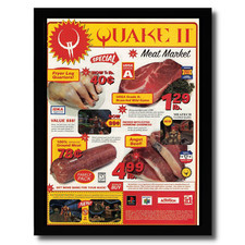 1999 Quake II 2 Framed Print Ad/Poster Original Official PS1 N64 PC Promo Art picture