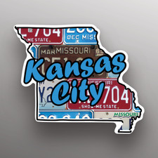 Kansas City  Missouri  State Shape  Great Gift Idea Single 5 Inch Magnet  Made picture