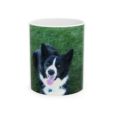 Real Happy Border Collie Mug | Dog Mom Coffee Cup | Pet Lover Gift | 11oz picture