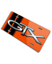 1967 - 1971 Plymouth GTX Emblem Novelty License Plate - 16 colors - Made in USA picture