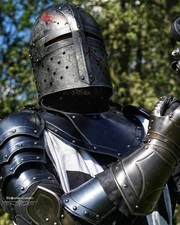 Medieval Black Warrior Knight Full Body Set Armour Cosplay Halloween Suit picture