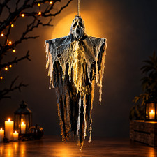 Halloween Decorations Outdoor Hanging Ghost Light, Skeleton Ghosts Remote Contro picture