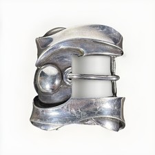 Barry Kieselstein-Cord 1991 Sterling Silver Modernist Belt Buckle Vintage USA picture