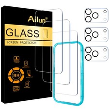 Ailun Screen Protector Camera Lens Protector for iPhone 17 Pro 3+3 Pack picture
