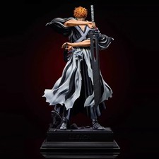 35cm Ichigo Kurosaki Dual Blades Figure, Bleach TYBW Anime Statue Collectible picture