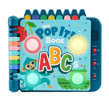 Chuckle & Roar Pop It Book ABCs Interactive Light-Up Learning Book picture