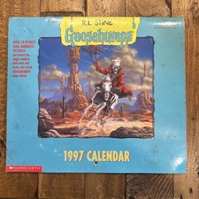 R.L. Stine Goosebumps 1997 Calendar Animated Pictures W/ Magic Slide *SEE PHOTOS picture